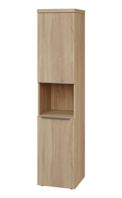 SIN 5 - 42DN kancelářská skříň, 2-dveřová/nika, levá, 1820x400x400, dub bardolino